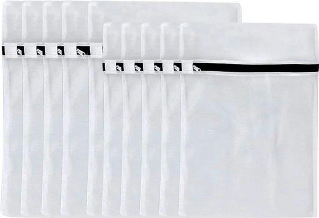 Waszakken-Set, 10er-Pack, Ritswaschzubehör, für BHs, Unterwäsche, Socken, Leggins und Babykleidung (30*40 cm/40*50 cm).