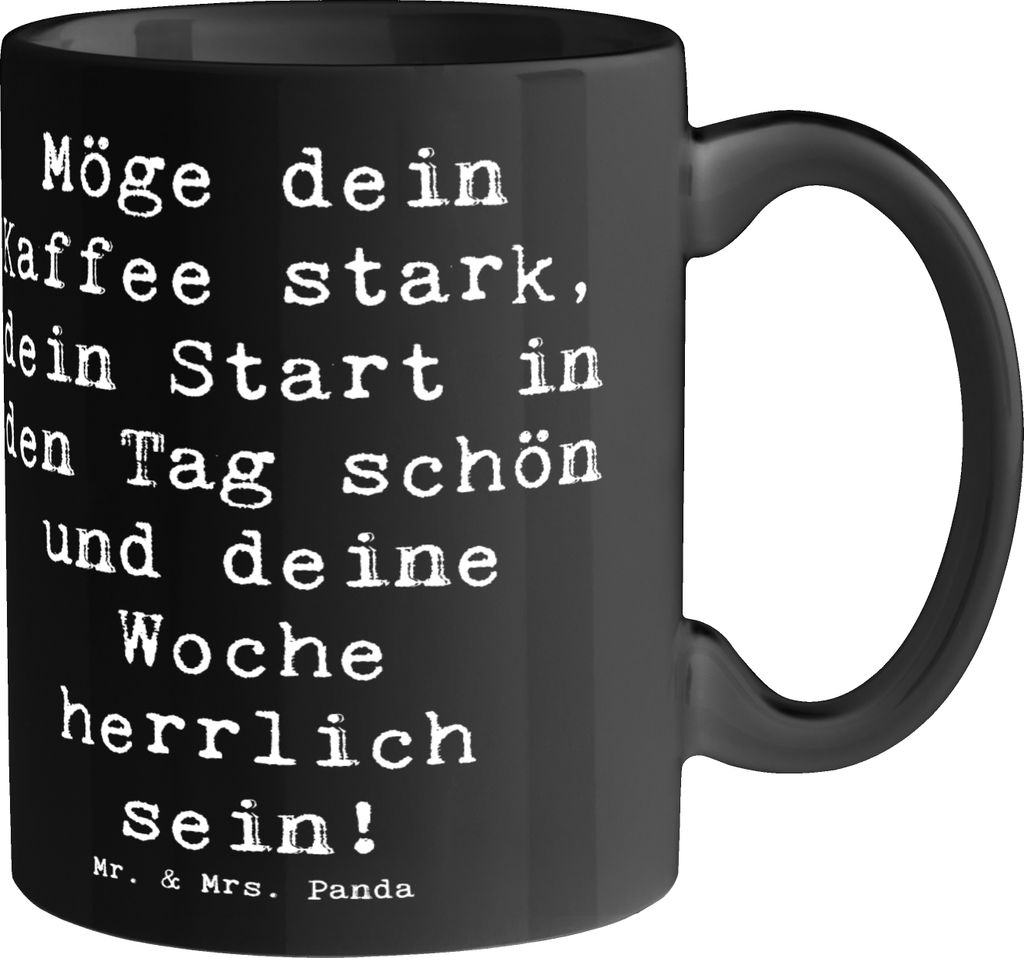Mr. & Mrs. Panda Trinkbecher Spruch Selbstzweifel Überwinden - Schwarz - Geschenk, Unsicherheit, Kaffeebecher, Selbstwertgefühl, positive Energie...