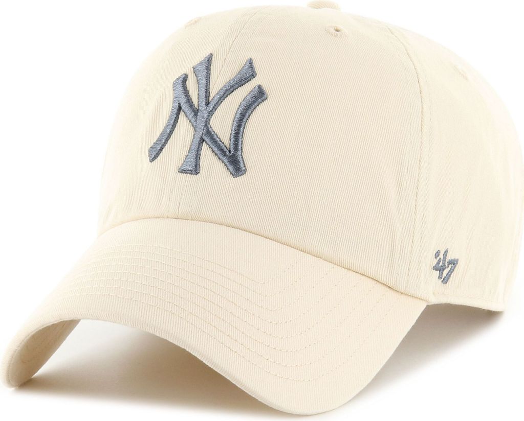 47 Brand Strapback Cap - CLEAN UP New York Yankees natural