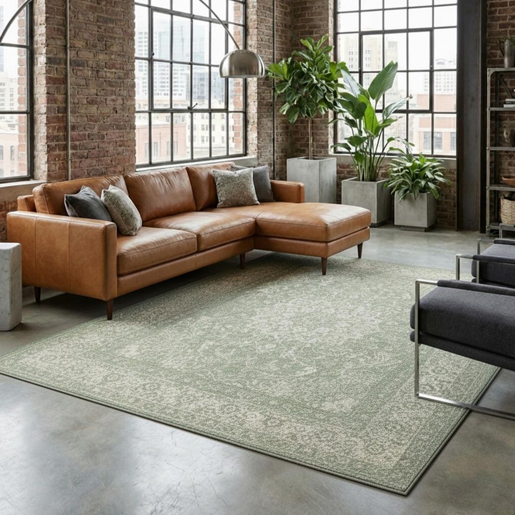 Volero - Teppich Vintage - Wonder Oriental Grün - 280x380 cm - Wohnzimmer, Esszimmer, Schlafzimmer - Klassik, Orientalisch