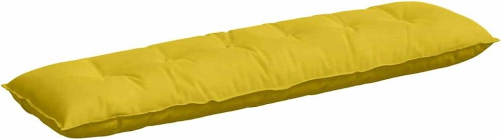 vidaXL Rückenkissen Gelb 180 x 50 cm Cordstoff