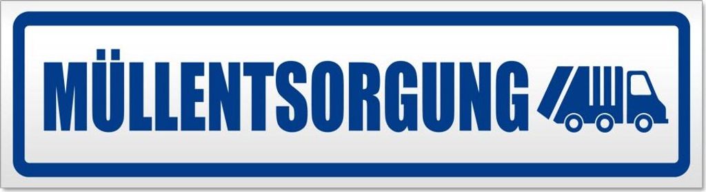 Müllentsorgung Müllauto Magnetschild Schild magnetisch