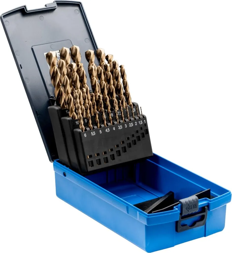PFERD INOX HSSE N DIN 338: Set Punte Elicoidali 25pz per Metalli Duri