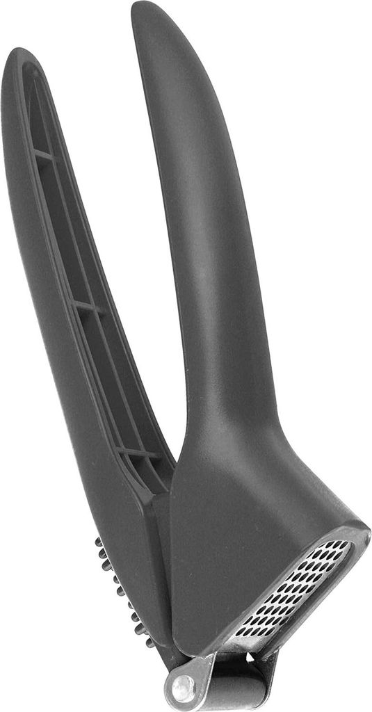 Kunststoff Knoblauchpresse - vielseitig und benutzerfreundlich - 1 Stück - schwarz oder weiß - rostfreier Stahl