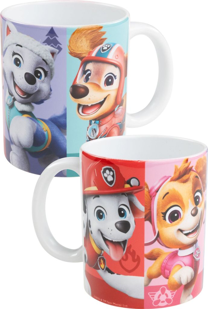 Paw Patrol Tasse - Team Girl Kaffeetasse Becher Kaffeebecher aus Keramik 320 ml