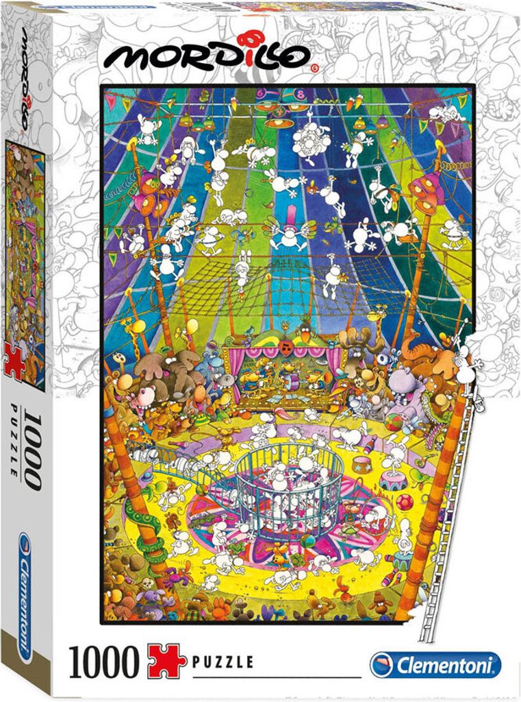 Lot De 3 Puzzles Mordillo Party – 88 Pièces Chaque, édition 1988, Heye