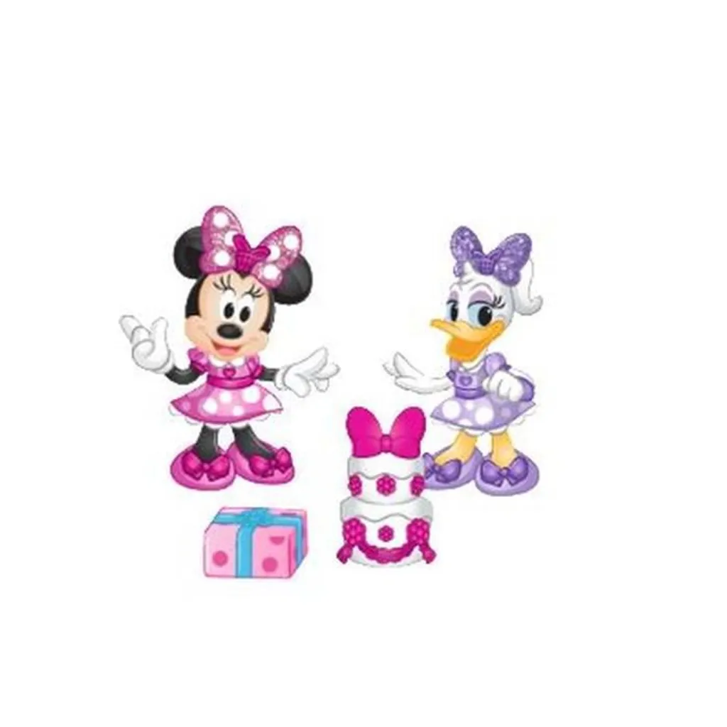 Jouet Minnie pour fête d'anniversaire : 2 figurines 7,5 cm et décors