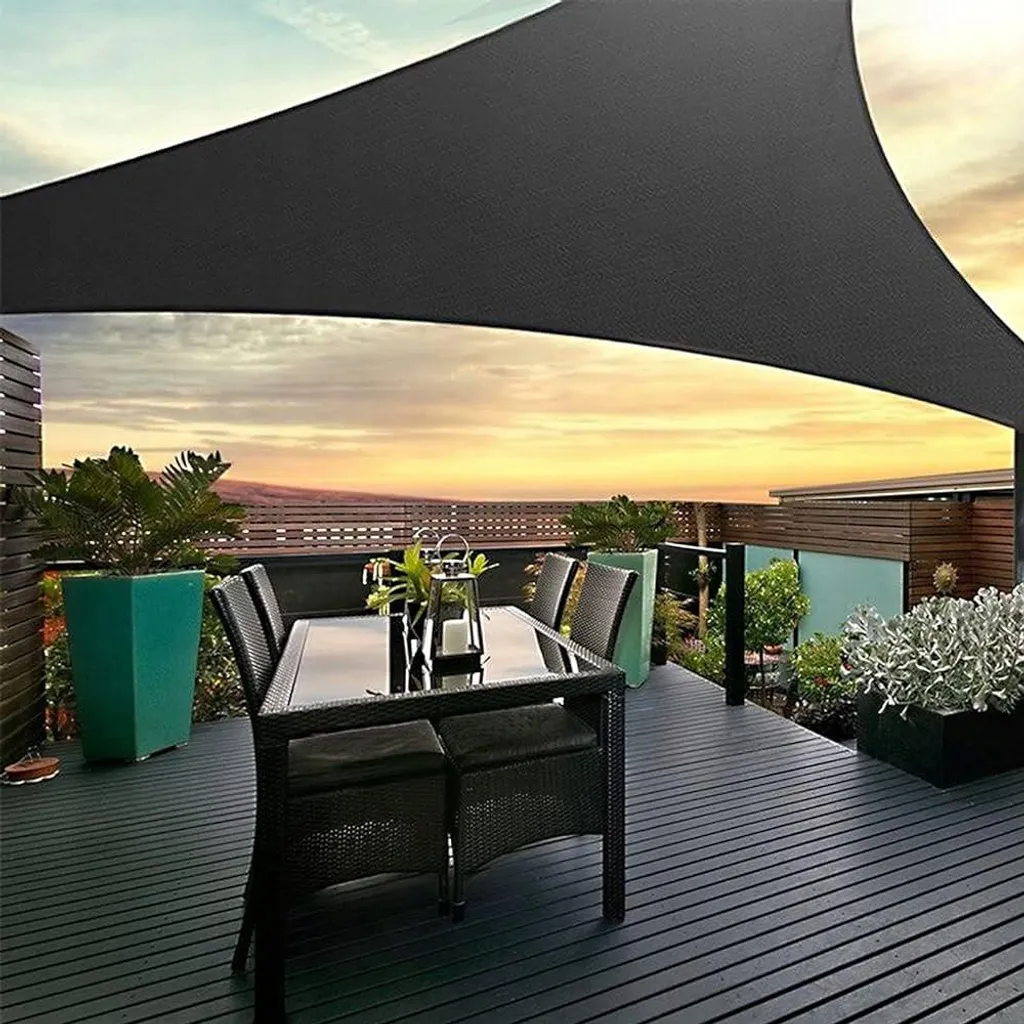 Toile d'ombrage triangle pour piscine et patio IBIZSAIL imperméable