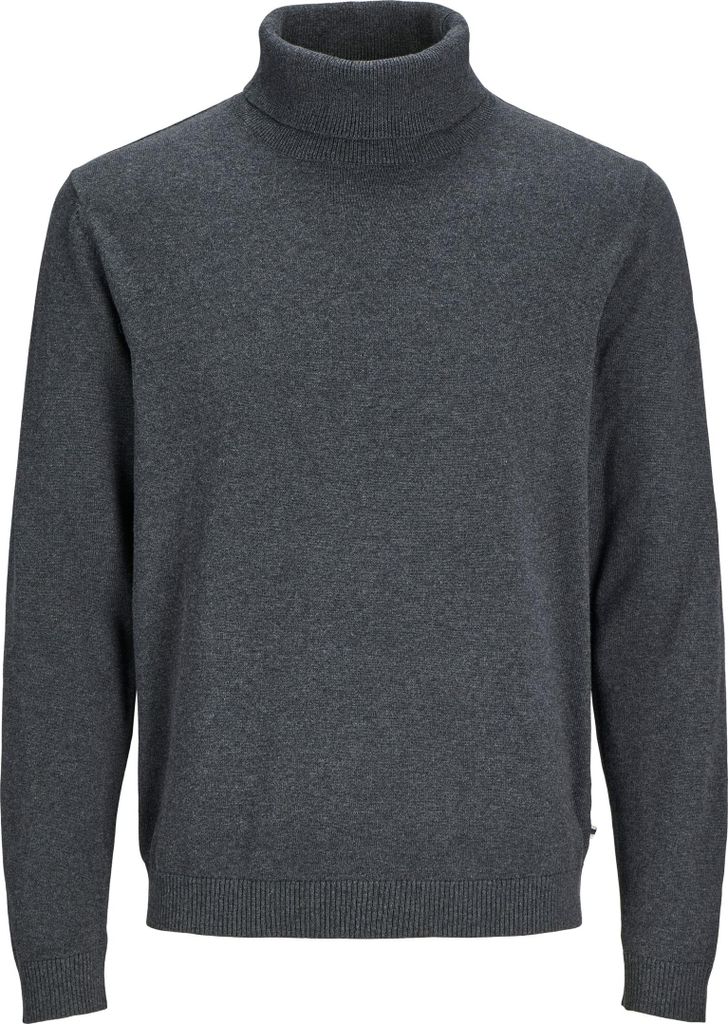 JACK & JONES Rollkragenpullover mit Rippbündchen und Logo-Patch Größe: XXL