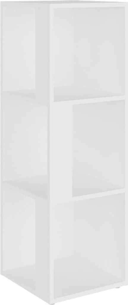 vidaXL Eckregal Weiß 33x33x100 cm Holzwerkstoff Produktbild 