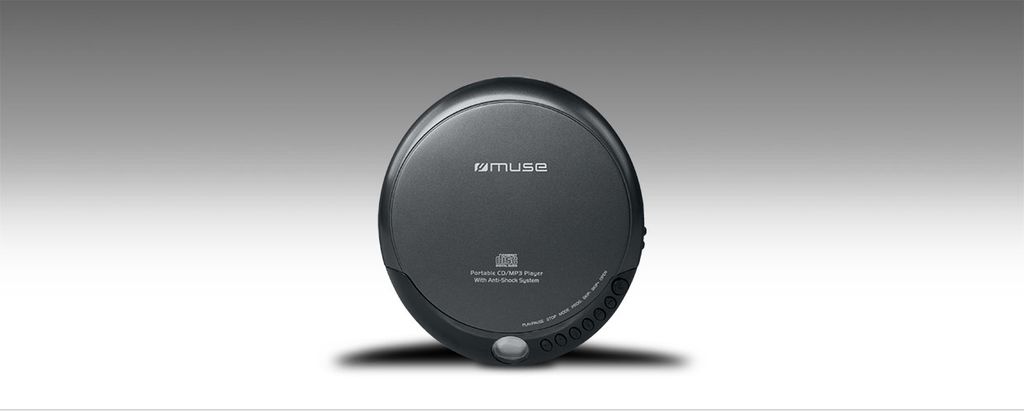 MUSE M-900 DM - Programmierbarer CD / MP3-Player - Anti-Schock-Funktion - LCD-Display - Programmierbare Titel: CD 20, MP3 99 - Schwarz