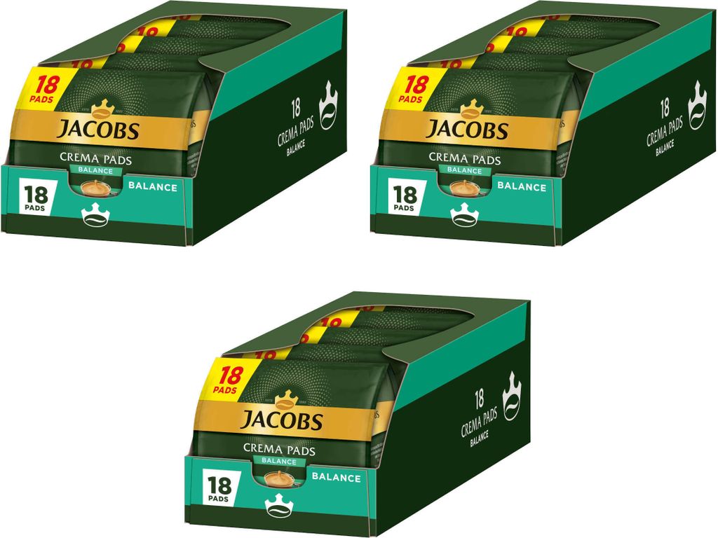 JACOBS Pads Crema Balance 270 Getränke - 15x18 Kaffeepads Produktbild 1