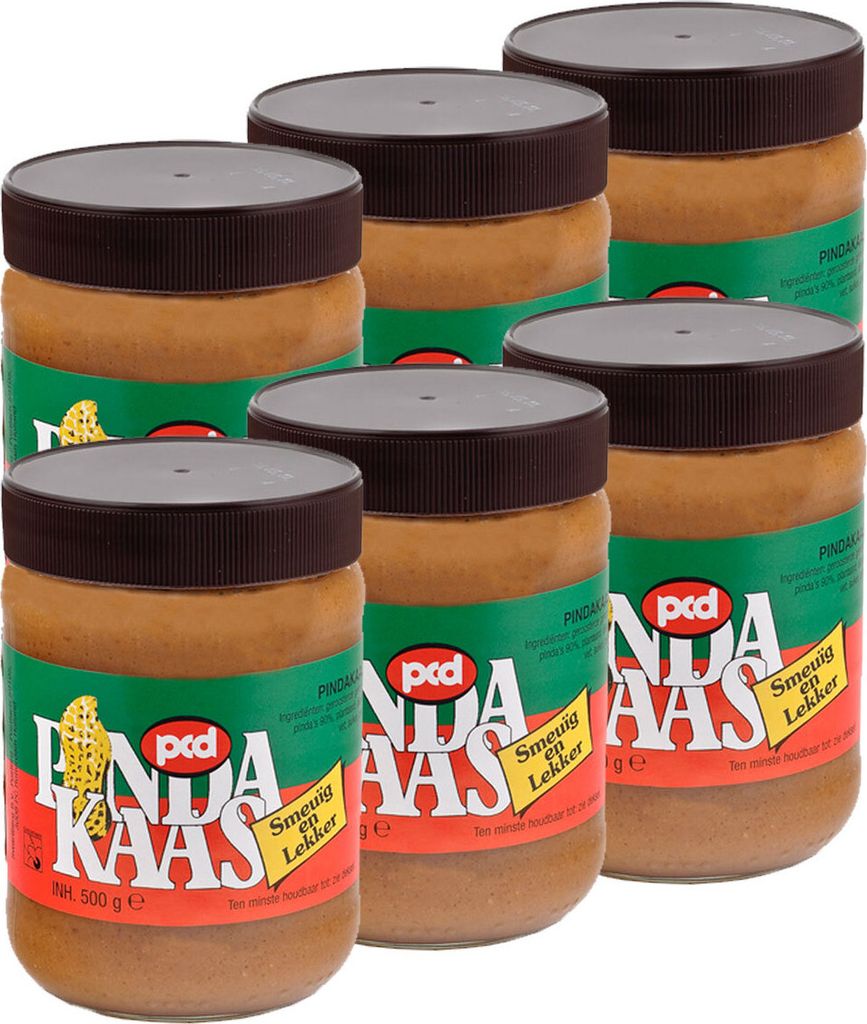 pcd Erdnuss Paste als Grundlage für Erdnussauce und sate 500g 6er Pack