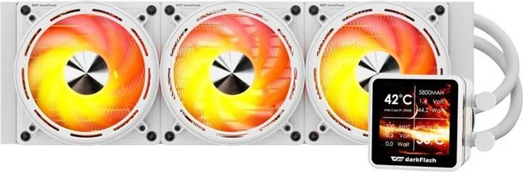 darkFlash EXPLORE DE360 Refroidisseur Liquide Blanc AIO 360mm Haute Performance - 3