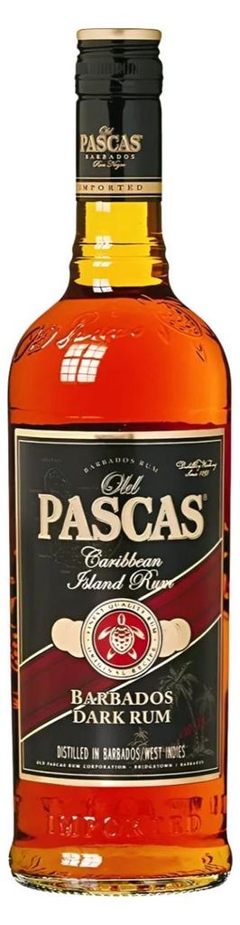 Old Pascas Dark Rum 37.5% Vol. 1L Produktbild 