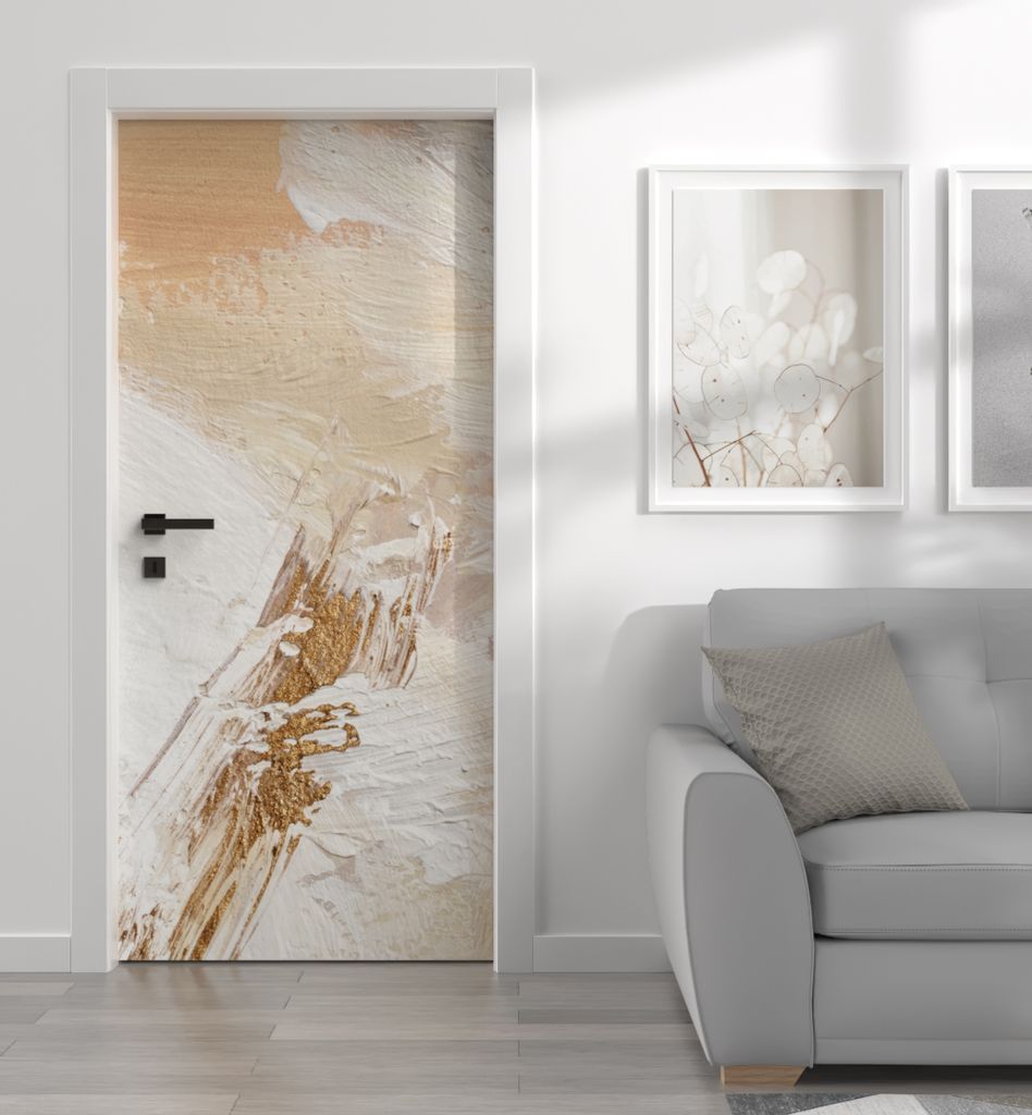 Türtapete Türposter Türfolie selbstklebend Abstrakte bemalte Wand