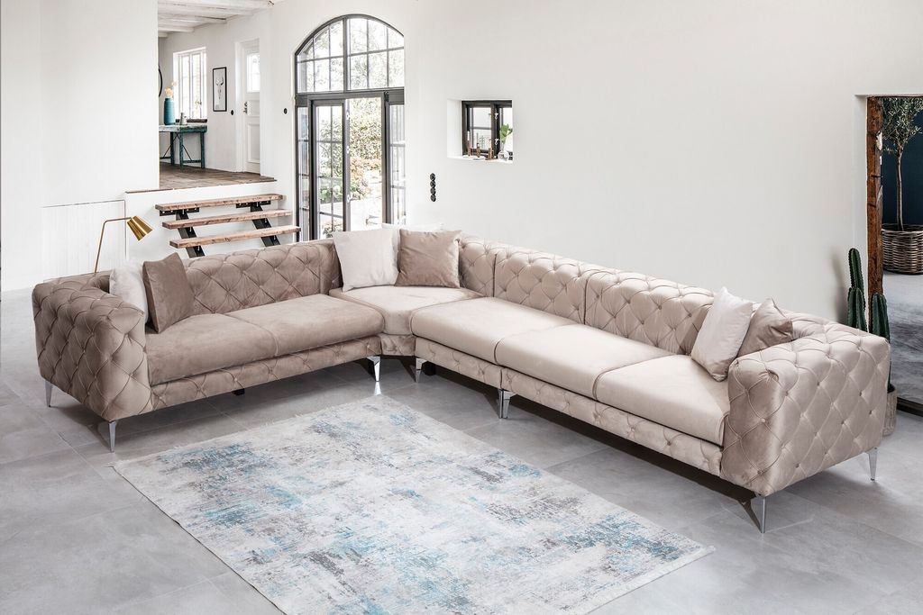 Hanah Home, Schlafsofa, Como- HLN1305, Beige
