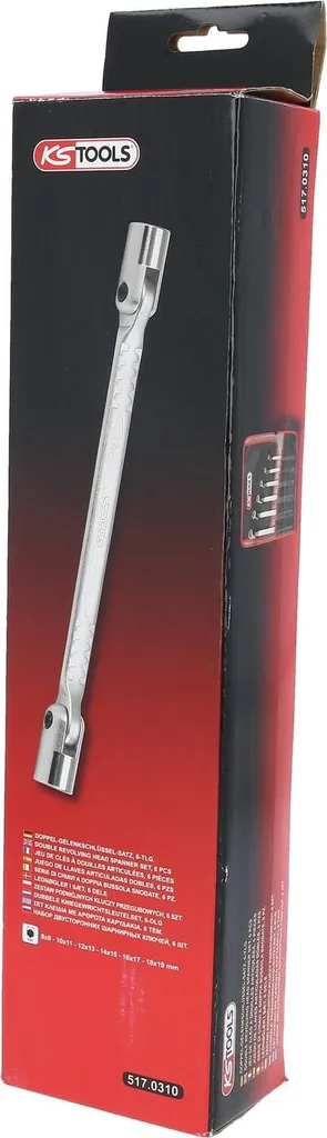 Coffret KS TOOLS 517.0310 de clés à double articulation ultra-robustes