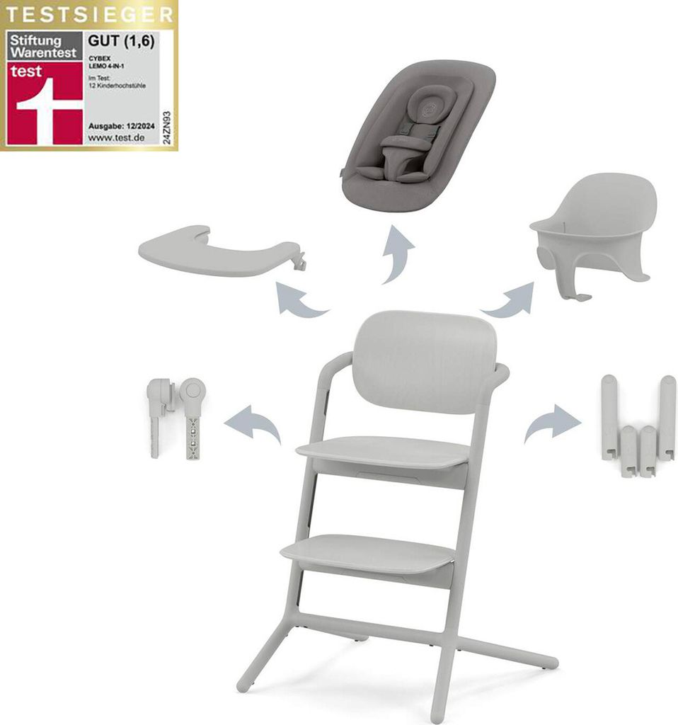 Cybex Lemo2 4 In 1 Hochstuhl Silber Silber One Size Produktbild