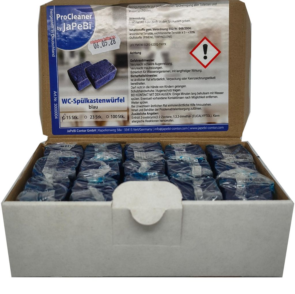 15 WC - Wasserkastenwürfel Spülkasten-Würfel Produktbild 