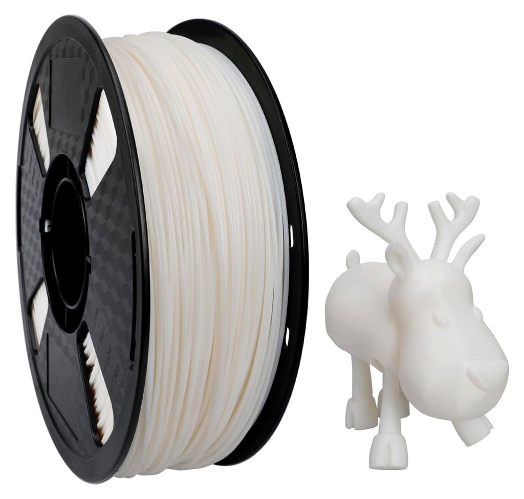 Flexibles TPE-Filament 55D Weiß 1,75 mm 1 kg Shore-Härte 95A Ähnliches TPE 3D-Drucker Filament FDM 3D-Druckmaterial Farbe Naturweiß