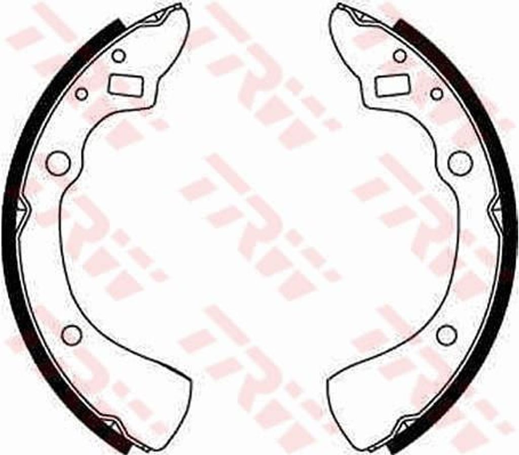 TRW Bremsbackensatz Trommelbremse Hinten für MAZDA 323 II Produktbild 