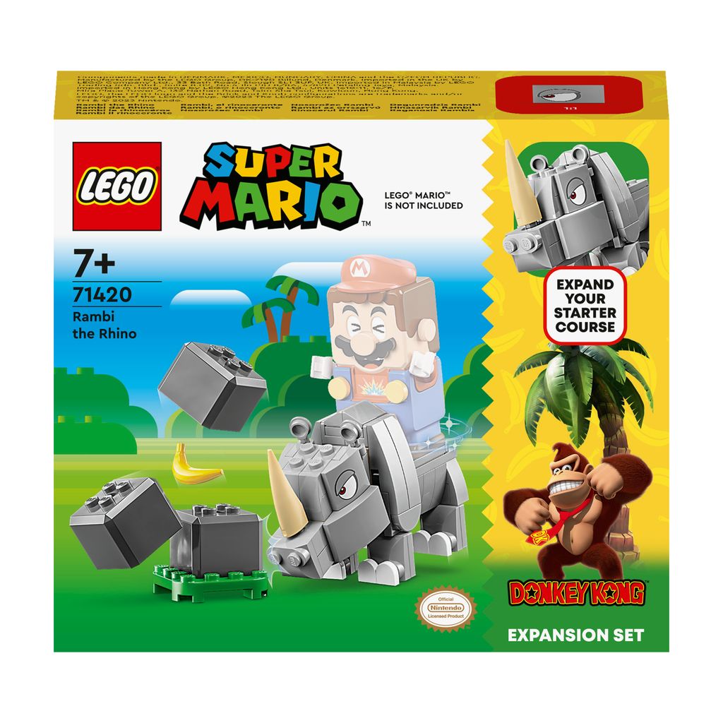 LEGO 71420 Super Mario Rambi das Rhino – Erweiterungsset, Produktbild 