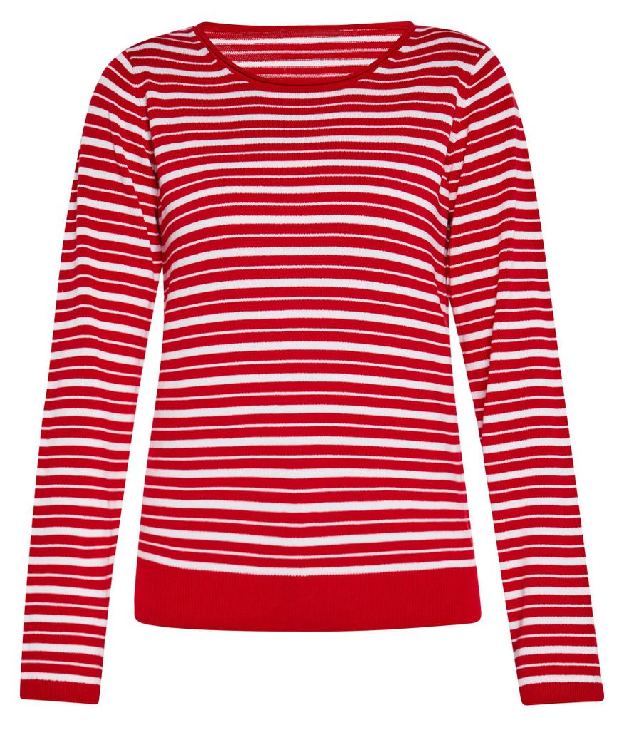 Mutha Damen Pullover - rot-weiß, M