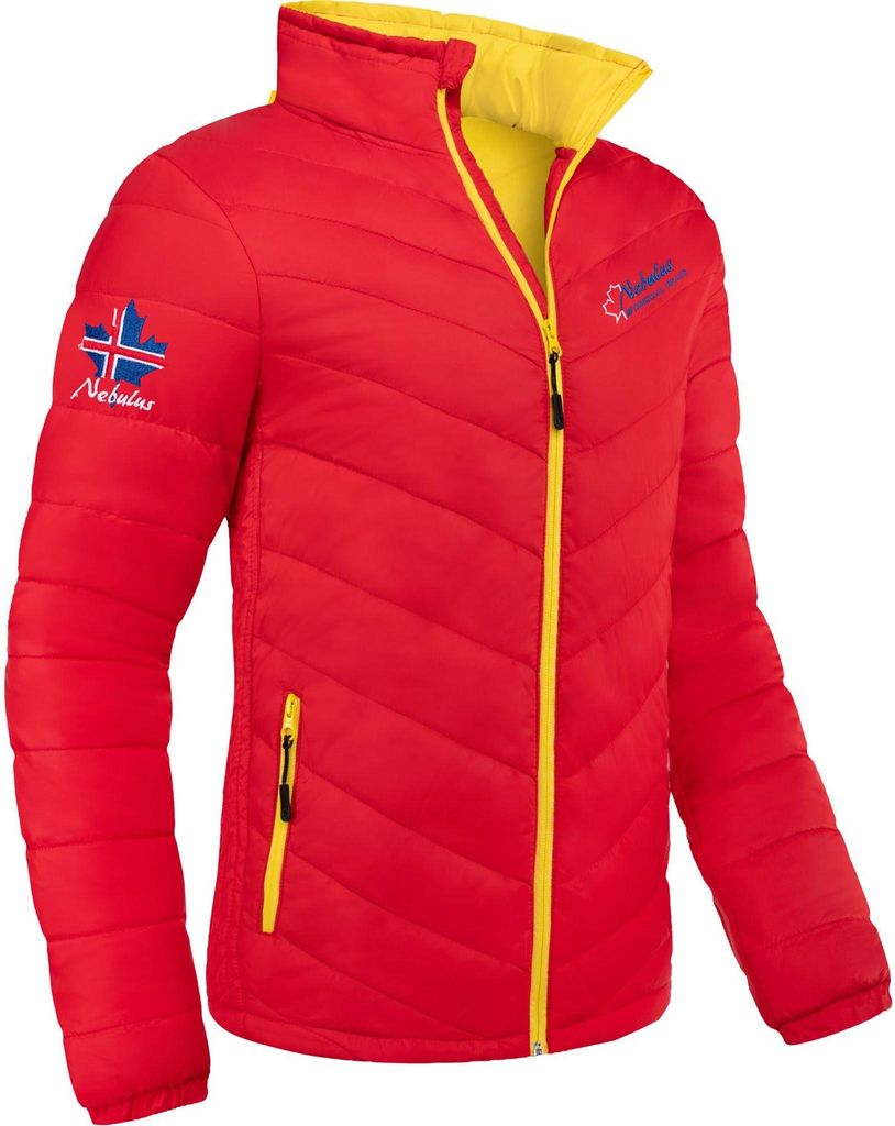 Nebulus Winterjacke LEMAN Herren, warme Outdoorjacke, praktische & vielseitige Übergangs- & Winterjacke, P4815 - Herren, rot, L