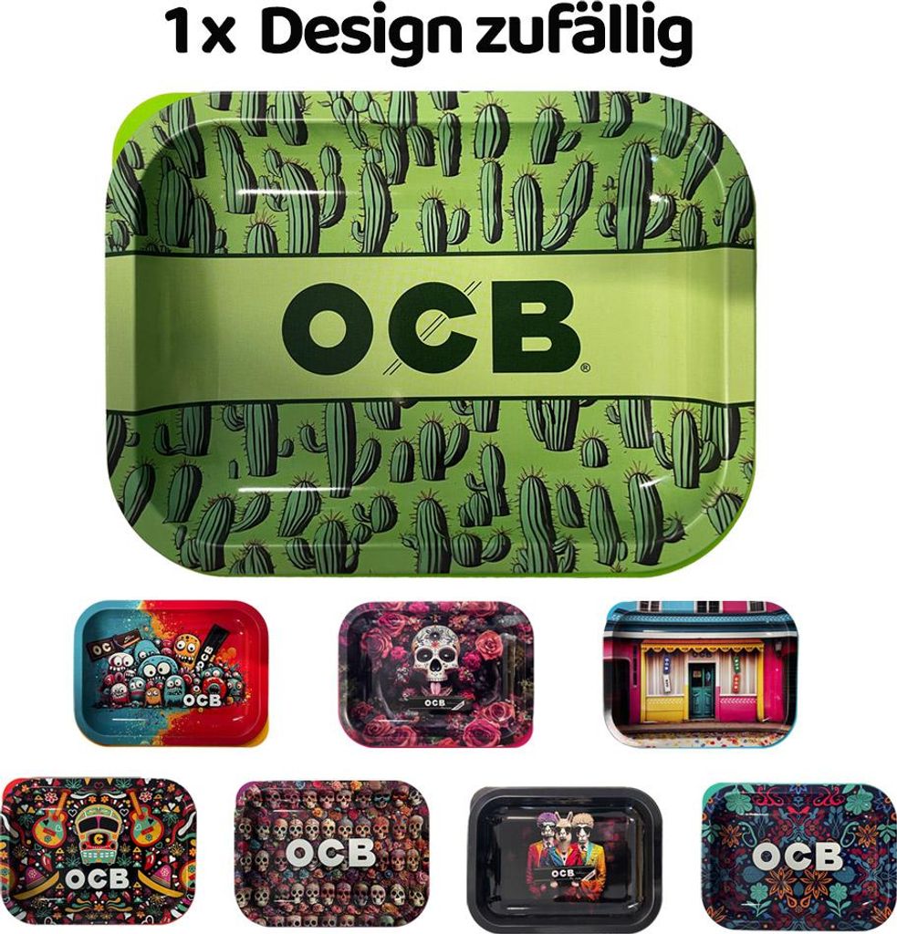 OCB Metall Stopftablett mit Deckel, Design zufällig