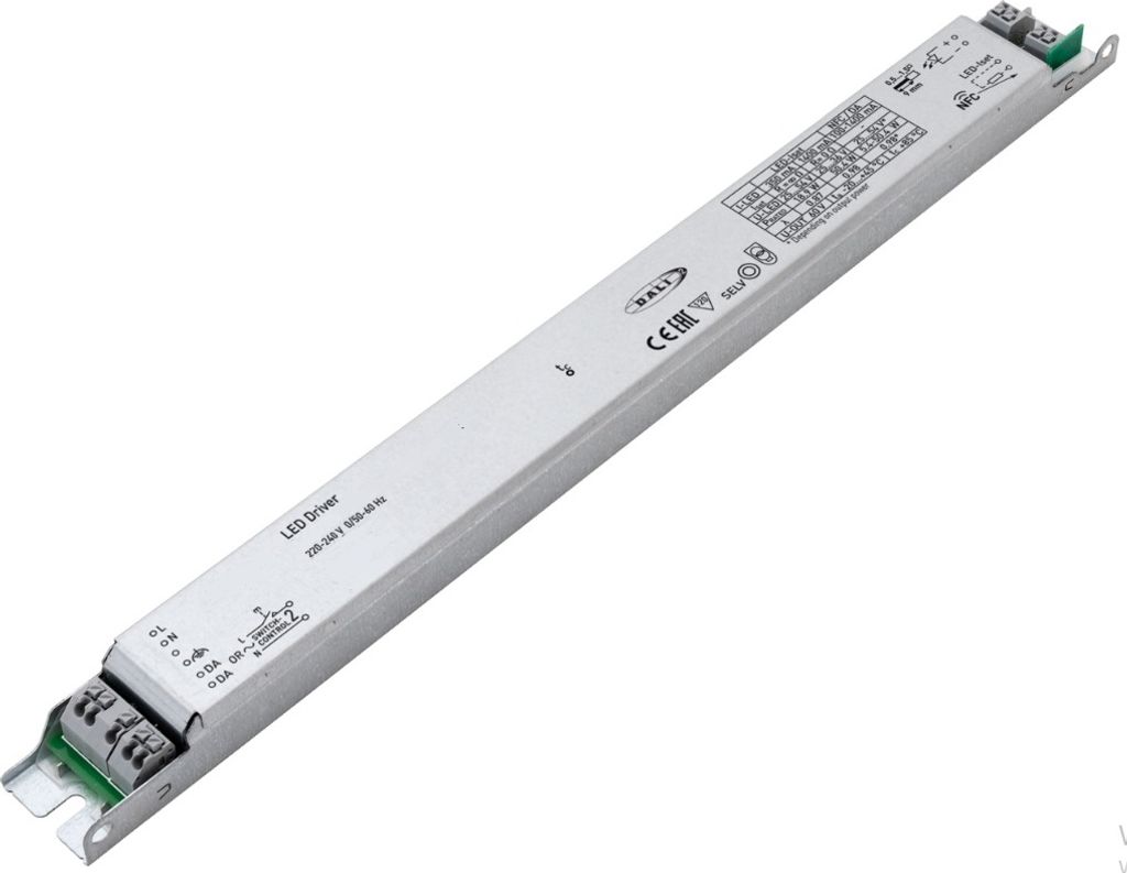 LED-Netzteil CC für QUICK-FIXdc 6-50W 100-1400mA 25-54V DALI dimmbar NFC linear Werkseitig 350mA/1400mA