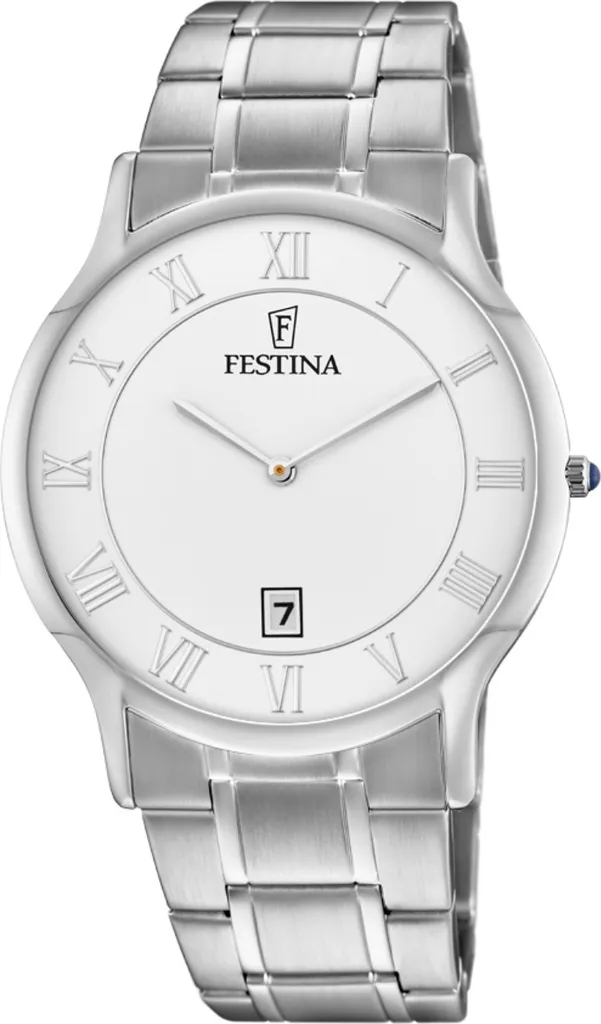 Festina Montre Homme Classique F6867/1 en Acier Argenté Élégante
