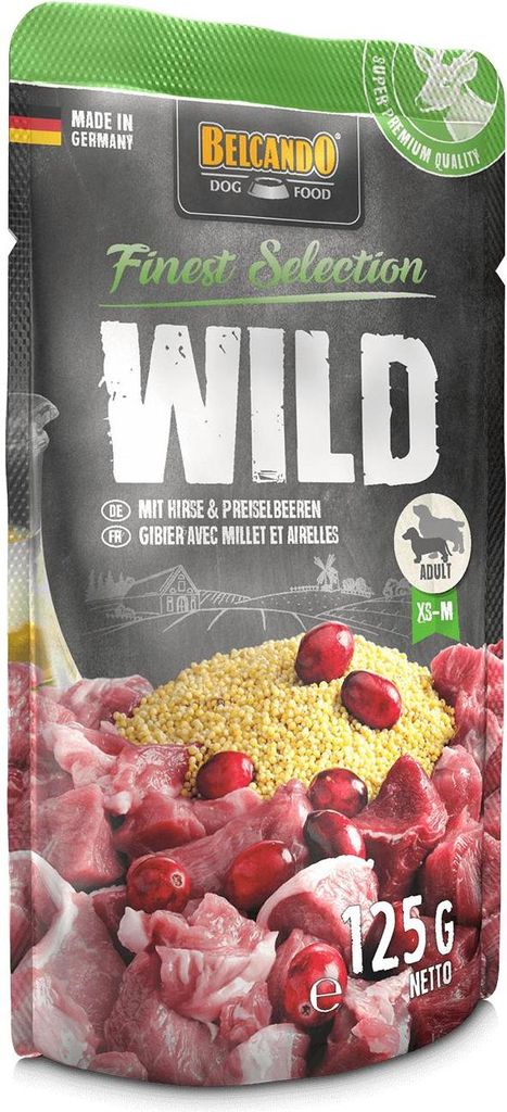 BELCANDO® Gibier avec millet & airelles 12x 125g Image du produit 