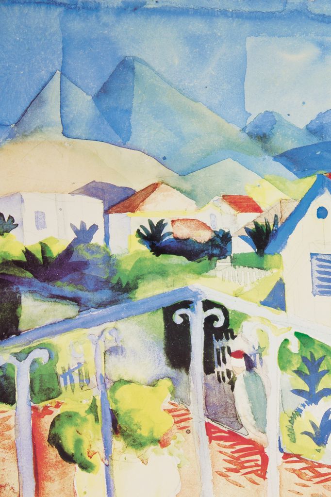 August Macke Kunstdruck Bild - Saint Germain Bei Tunis, 1914 (180 x 120 cm)