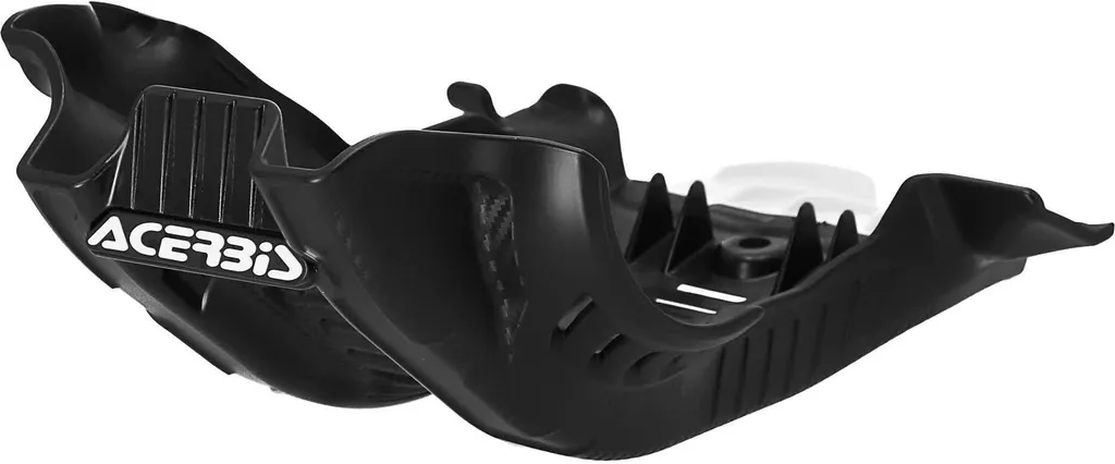 ACERBIS Sabot Moteur 6mm KTM - Protection Plastique Noir/Blanc Haute Résistance