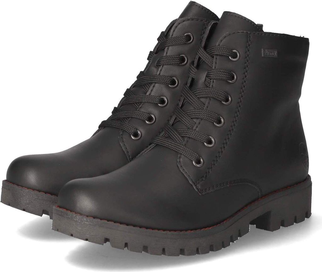 Rieker Schnürstiefel - Tiefschwarz Kunstleder Größe: 39 Produktbild 72