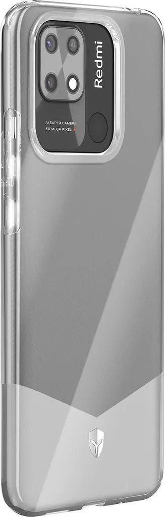 Force Case, custodia rinforzata per Xiaomi Redmi 10C PURE, trasparente