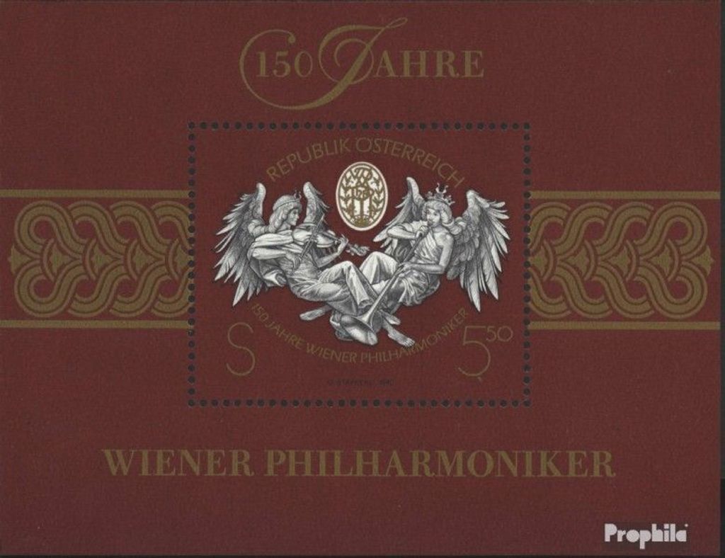 Briefmarken Österreich 1992 Mi Block11 (kompl.Ausgabe) postfrisch Philharmonie Wien