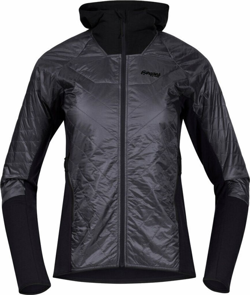 Bergans Cecilie Light Insulated Hybrid Women Solid Dark Grey/Black L Outdoor Jacke