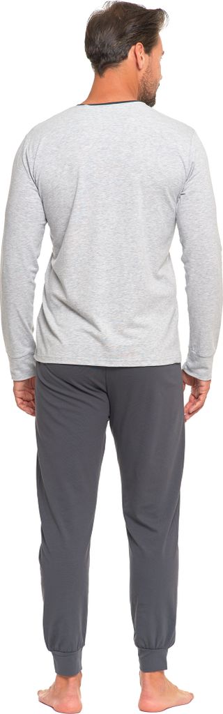 Comte Schlafanzug  Set, 2 Tlg., Set  Herren Schlafanzug Pyjama Langarm Baumwolle V Ausschnitt S0j5205g