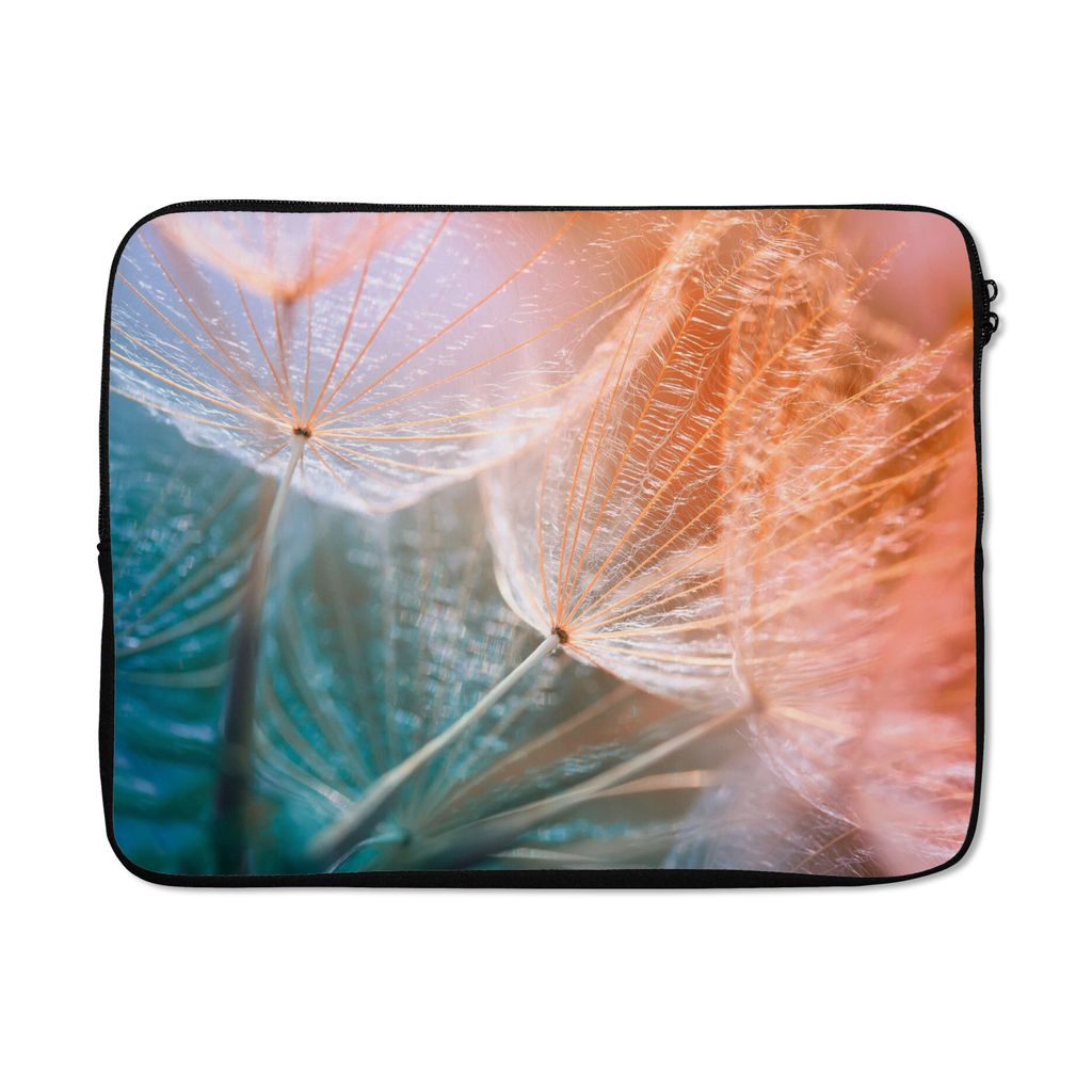 MuchoWow Laptop Hülle 17 Zoll Laptoptasche Blume - Löwenzahn - Pflanze - Zipper - Schutzabdeckung