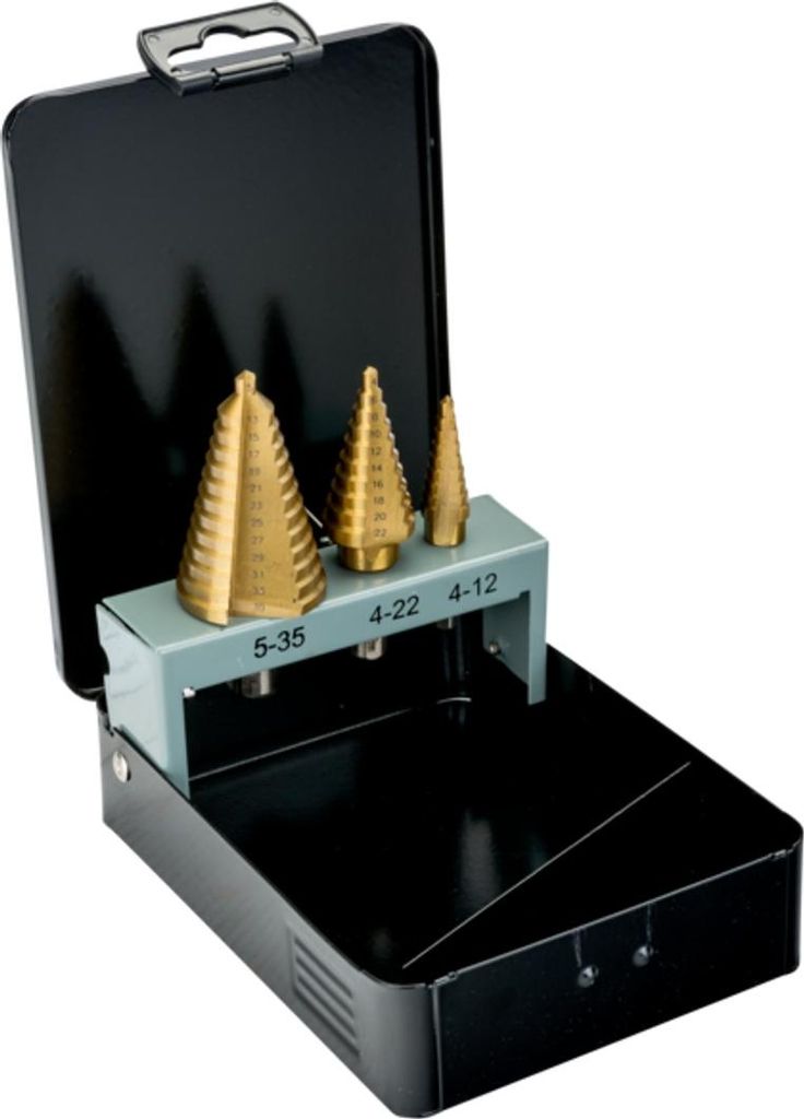 Bahco Satz HSS-Stufenbohrer - 3-tlg.