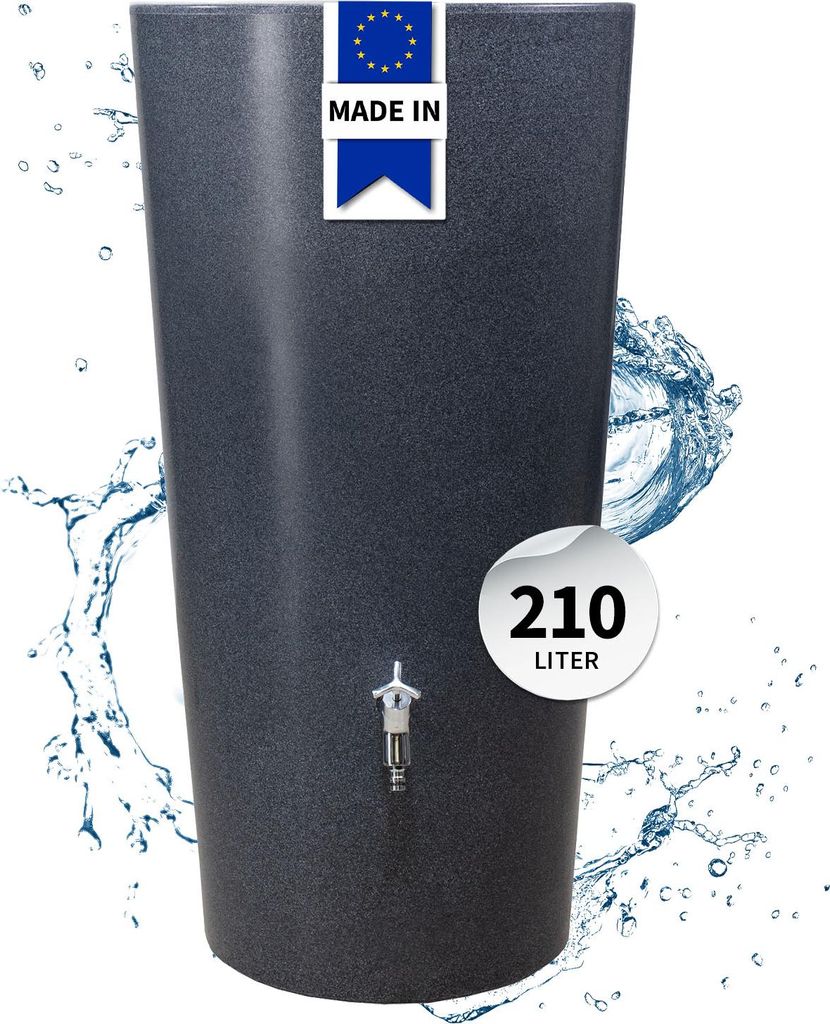 GARANTIA STONE 2in1 Regentonne 210 Liter lava inkl. Produktbild 