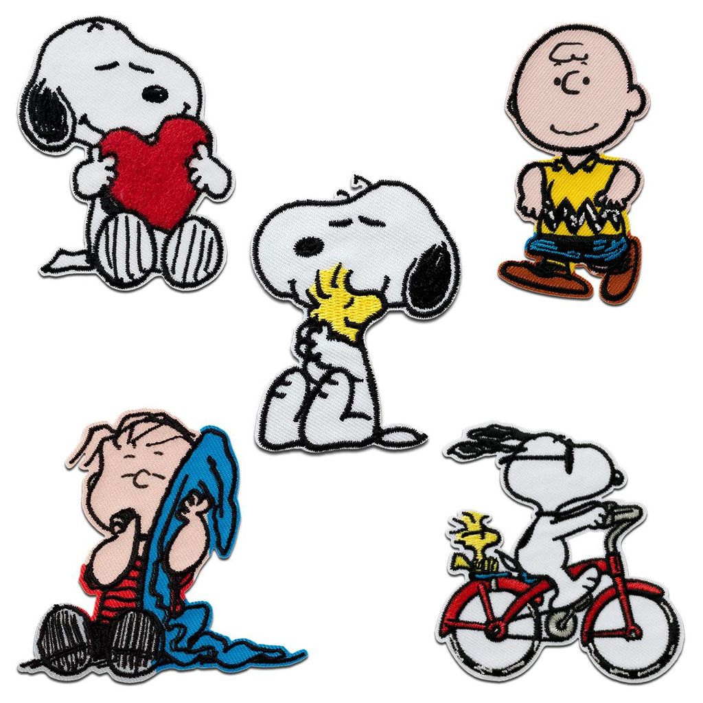 Mono-Quick Peanuts © Snoopy Set 5 Stück - Aufnäher, Produktbild 