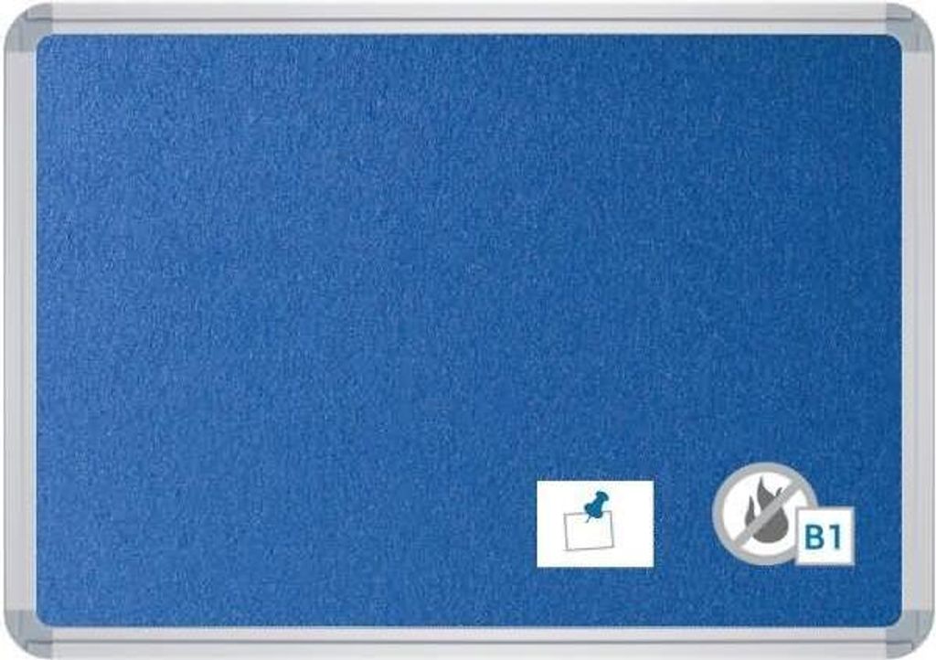 Stellwandtafel beidseitig Filz B1800xH1200xT22mm blau