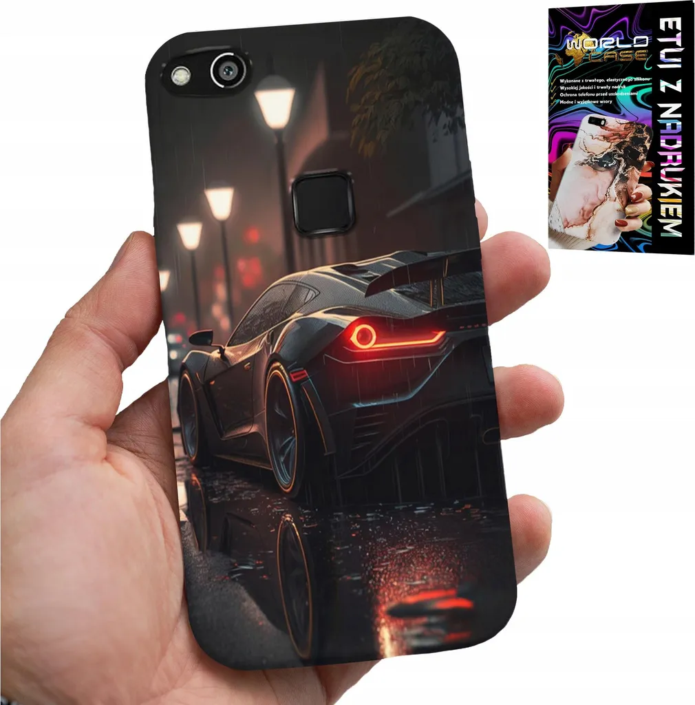 Custodia Huawei P10 Lite Auto Sportive - Cover Vetro Temperato Luxury