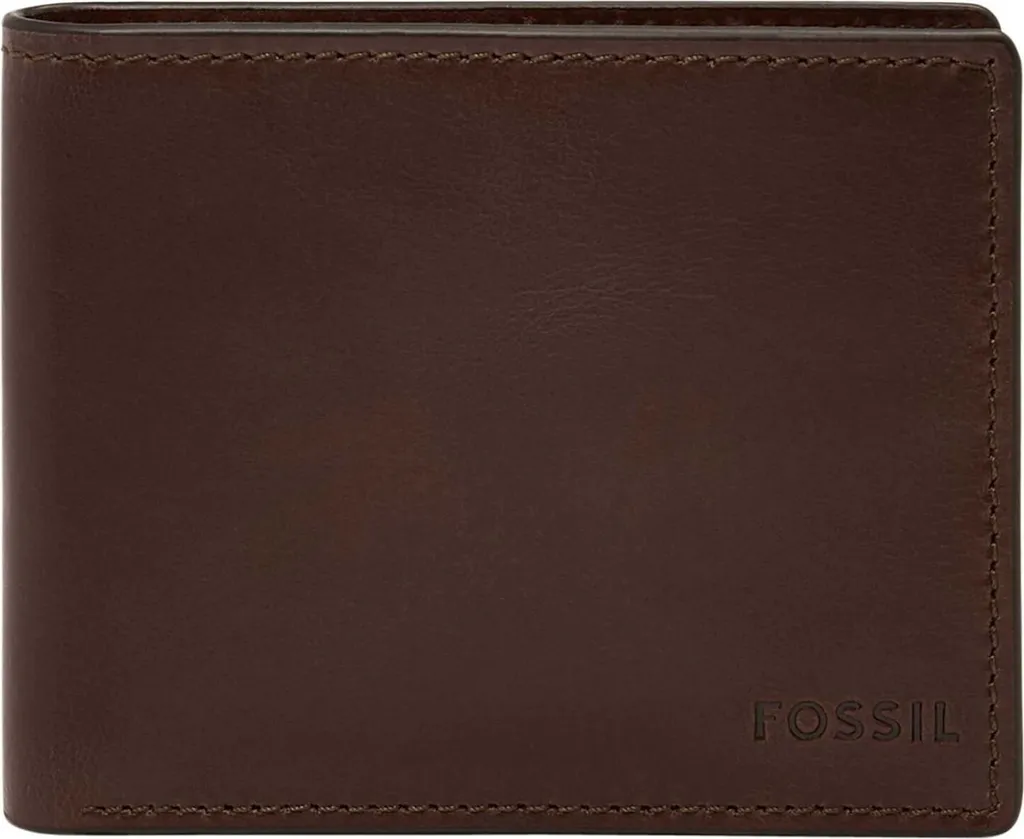 Porte-monnaie Fossil Derrick Marron pour Homme avec Sécurité Sans Contact