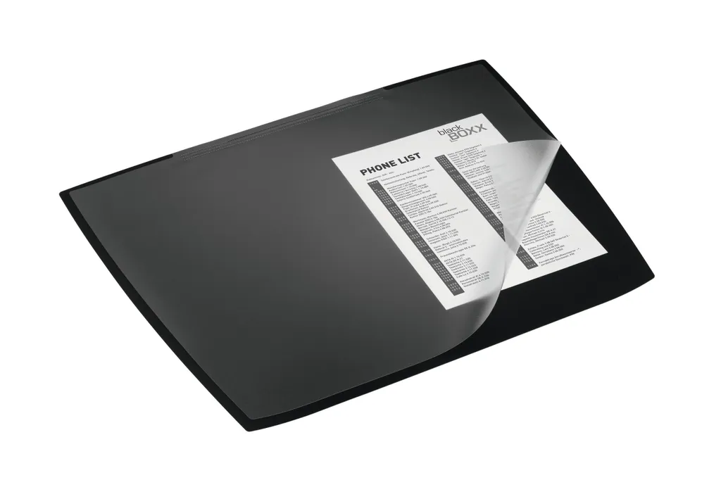 Sous-main rabat transparent DURABLE ARTWORK 722101 Noir polypropylène - 2