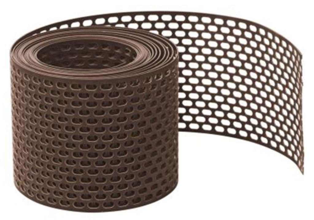 Fassadenprofile Vogelschutzgitter 5m x 50mm Braun – PVC Produktbild 