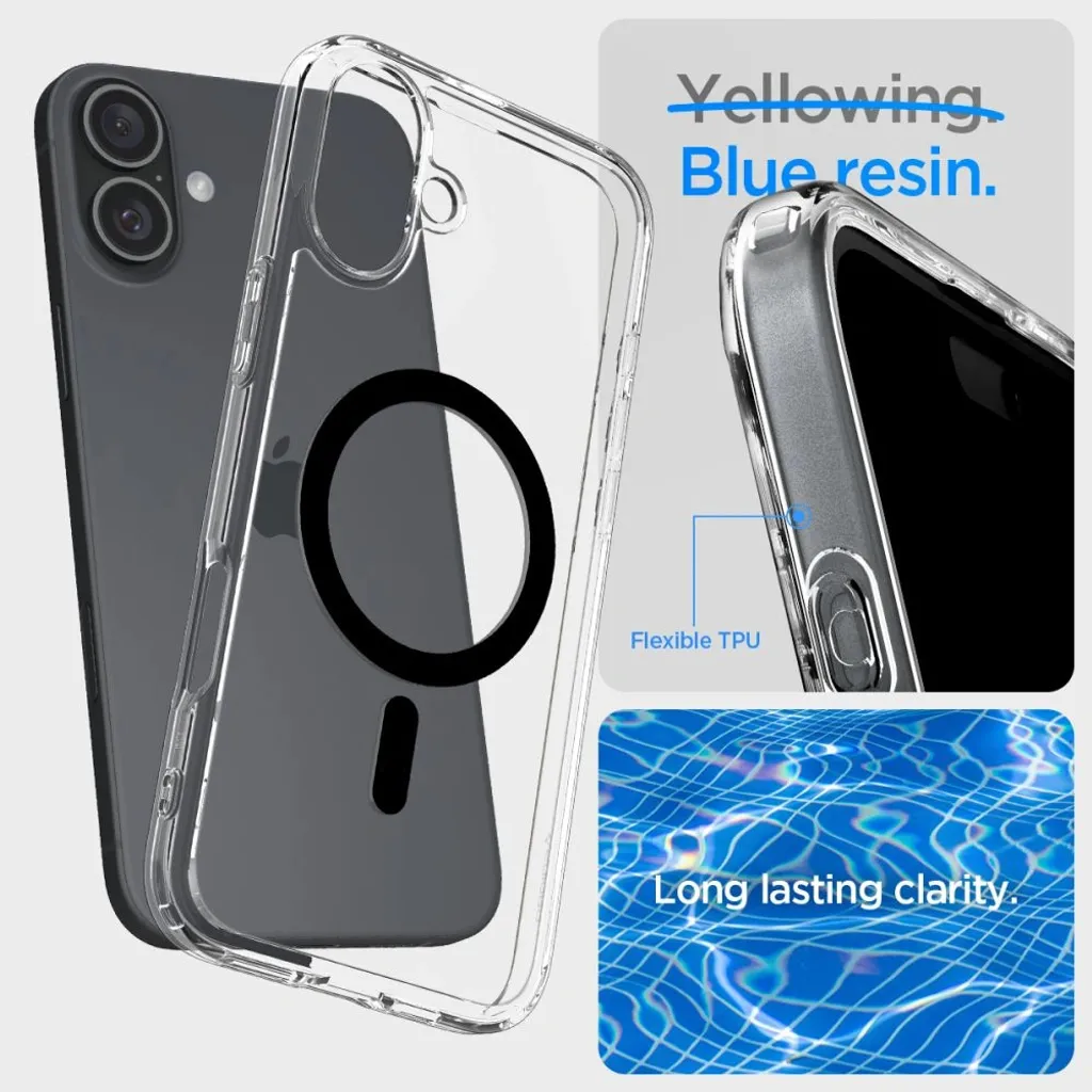 Offerta Cover iPhone 16 Spigen Ultra Hybrid Mag Nero | MagSafe Ready - 8